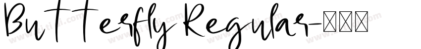 Butterfly Regular字体转换